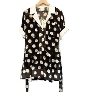 Anthropologie Plenty by Tracy Reese Polka Dot Dress Size MP NWT